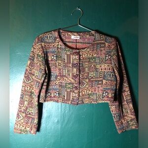 Vintage tapestry bolero